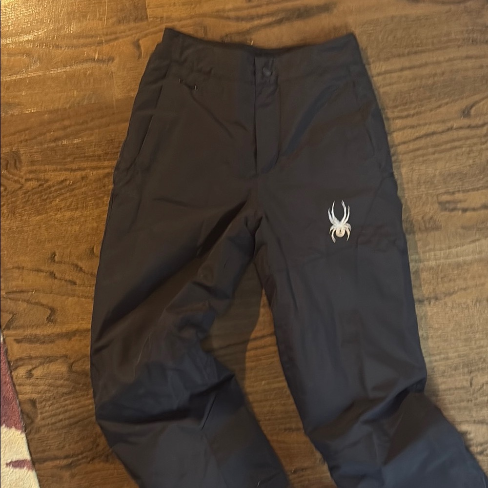 Spyder Kids Black Pants with White Logo